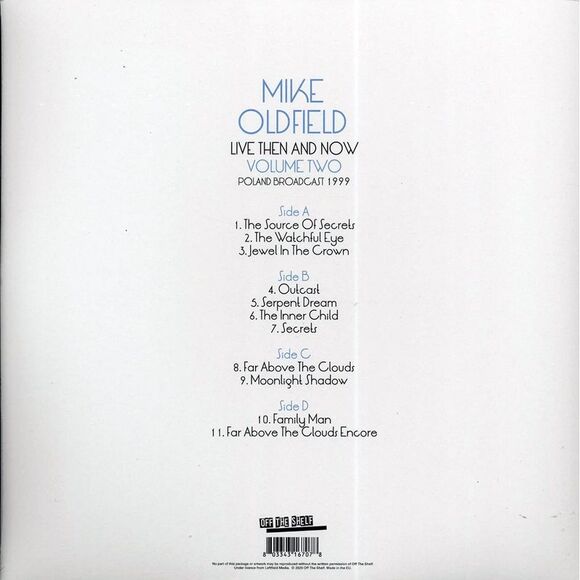 Mike Oldfield - Live Then & Now Volume 2: Poland Broadcast 1999 (ltd. ed.) (2xLP - Picture 2 of 5